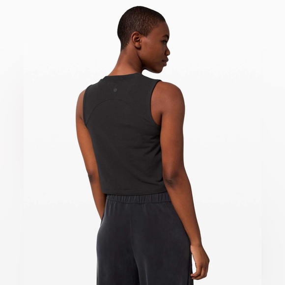 Lululemon Athletica Cinch Me Up Front Tank Black Size 4 - Picture 3 of 7